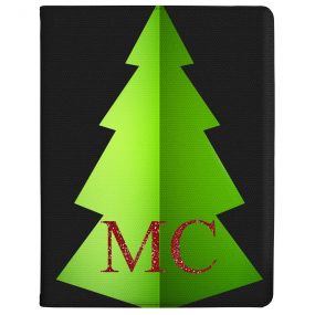 Christmas Tree with Red Initials and Clear Background tablet case available for all major manufacturers including Apple, Samsung & Sony