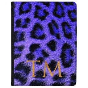 Cheetah Print - Sapphire Blue tablet case available for all major manufacturers including Apple, Samsung & Sony