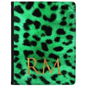 Leopard Print - Emerald Green tablet case available for all major manufacturers including Apple, Samsung & Sony
