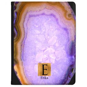 Purple Gold Geode tablet case available for all major manufacturers including Apple, Samsung & Sony