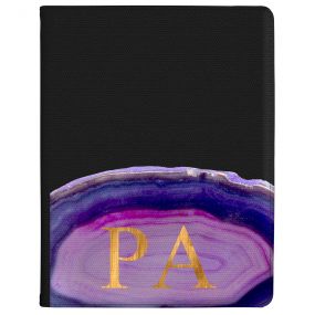 Purple And Pink Agate tablet case available for all major manufacturers including Apple, Samsung & Sony