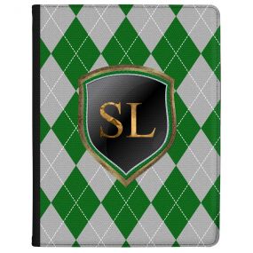 Green And Silver Coats Of Arms tablet case available for all major manufacturers including Apple, Samsung & Sony