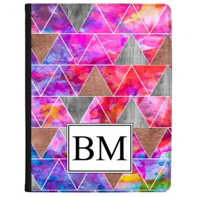 Modern Watercolour And Metallic Geometric Design  tablet case available for all major manufacturers including Apple, Samsung & Sony