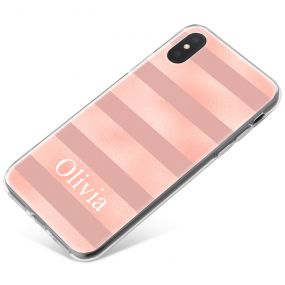 Pink Horizontal Lines on pink marble phone case available for all major manufacturers including Apple, Samsung & Sony