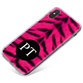 Tiger Print - Hot Pink phone case available for all major manufacturers including Apple, Samsung & Sony