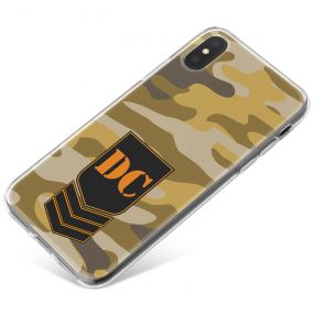 Dark Desert Camo phone case available for all major manufacturers including Apple, Samsung & Sony