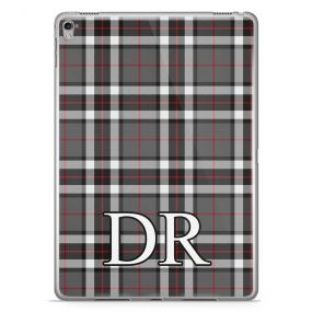 Black, White and Red Tartan Pattern tablet case available for all major manufacturers including Apple, Samsung & Sony