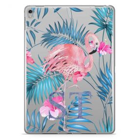 Pink Flamingo with Blue Leaves tablet case available for all major manufacturers including Apple, Samsung & Sony