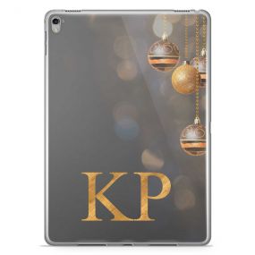 Baubles with Golden Bokeh on a Grey Background tablet case available for all major manufacturers including Apple, Samsung & Sony