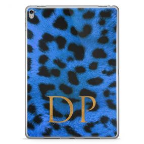 Leopard Print - Sapphire Blue tablet case available for all major manufacturers including Apple, Samsung & Sony