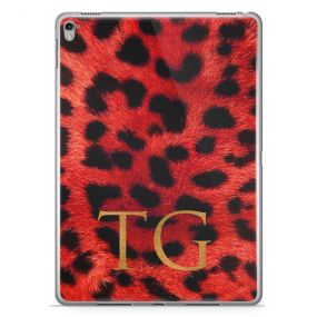 Leopard Print - Red tablet case available for all major manufacturers including Apple, Samsung & Sony