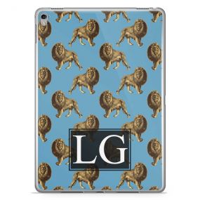 Transparent with Golden Repeating Lion Pattern tablet case available for all major manufacturers including Apple, Samsung & Sony
