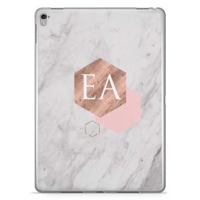 Pink Geomtric Designs On Cool Marble tablet case available for all major manufacturers including Apple, Samsung & Sony