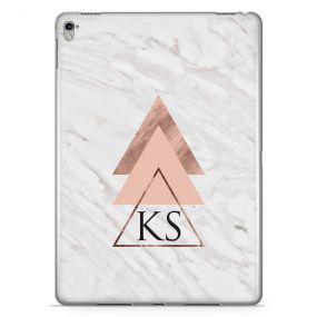 Geometric Pyramids On White And Grey Marble tablet case available for all major manufacturers including Apple, Samsung & Sony