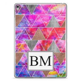 Modern Watercolour And Metallic Geometric Design  tablet case available for all major manufacturers including Apple, Samsung & Sony