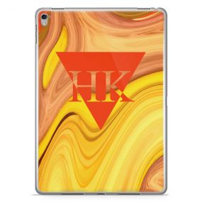 Orange And Yellow Marbled Ink tablet case available for all major manufacturers including Apple, Samsung & Sony