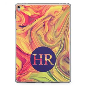 Yellow And Pink Marbled Ink tablet case available for all major manufacturers including Apple, Samsung & Sony