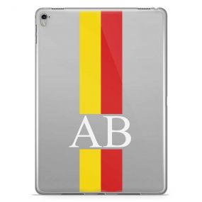 Yellow And Red Racing Stripes tablet case available for all major manufacturers including Apple, Samsung & Sony