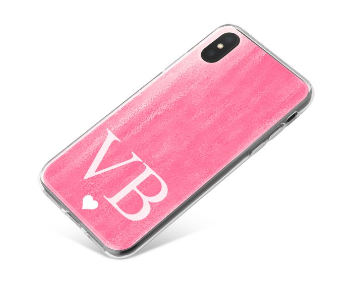 Pink Watercolour effect phone case available for all major manufacturers including Apple, Samsung & Sony