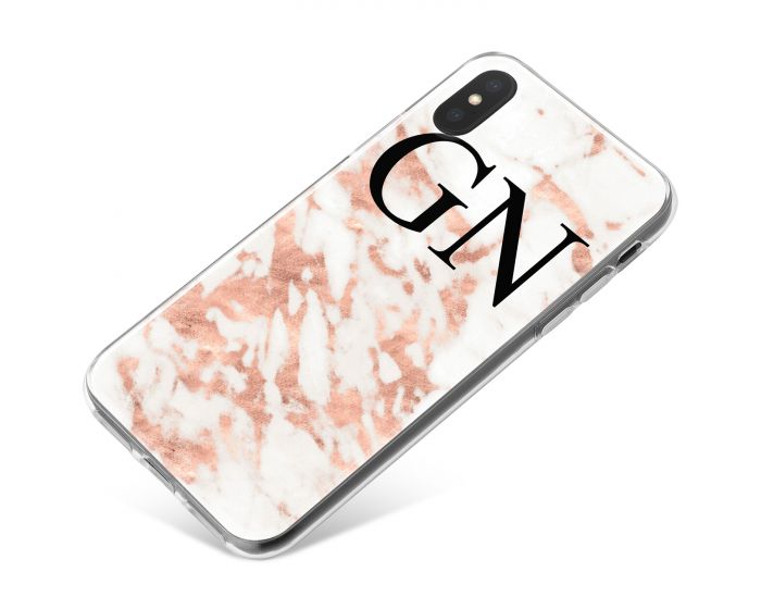White & Pink Streaks Marble phone case available for all major manufacturers including Apple, Samsung & Sony