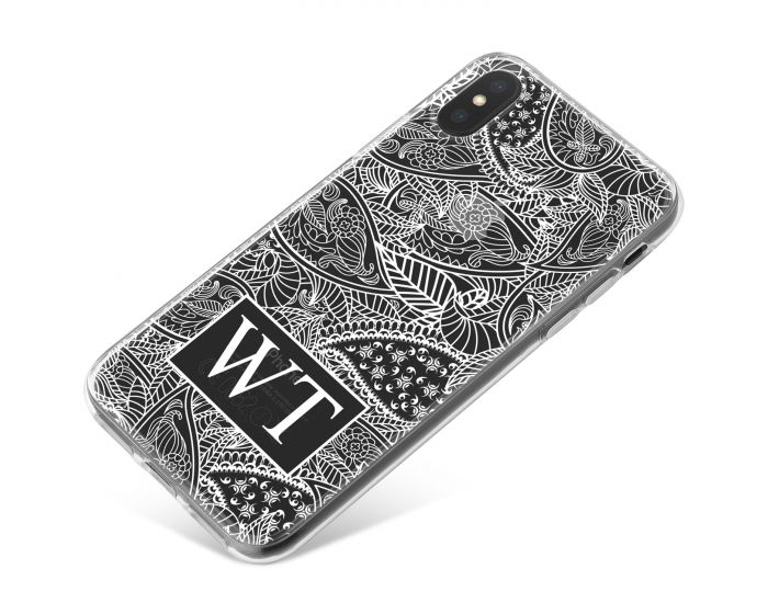 White Leaves Pattern phone case available for all major manufacturers including Apple, Samsung & Sony