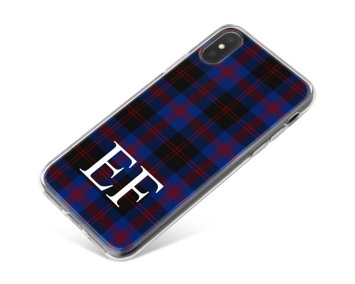 Blue, Black and Red Tartan Pattern phone case available for all major manufacturers including Apple, Samsung & Sony