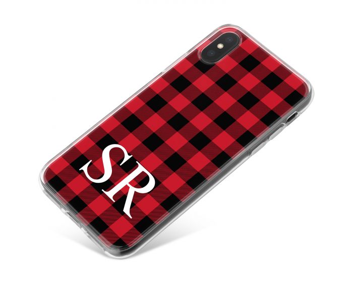 Red and Black Tartan phone case available for all major manufacturers including Apple, Samsung & Sony