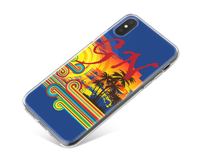 Palm Trees in the Evening phone case available for all major manufacturers including Apple, Samsung & Sony