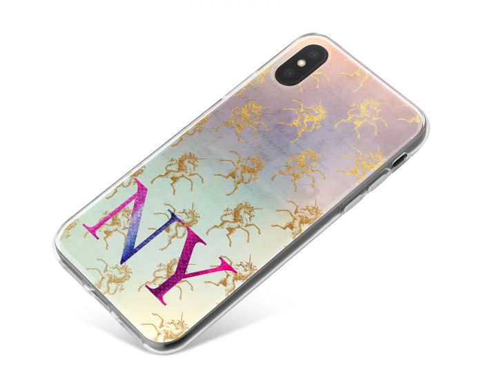 Golden Fading Unicorns  phone case available for all major manufacturers including Apple, Samsung & Sony