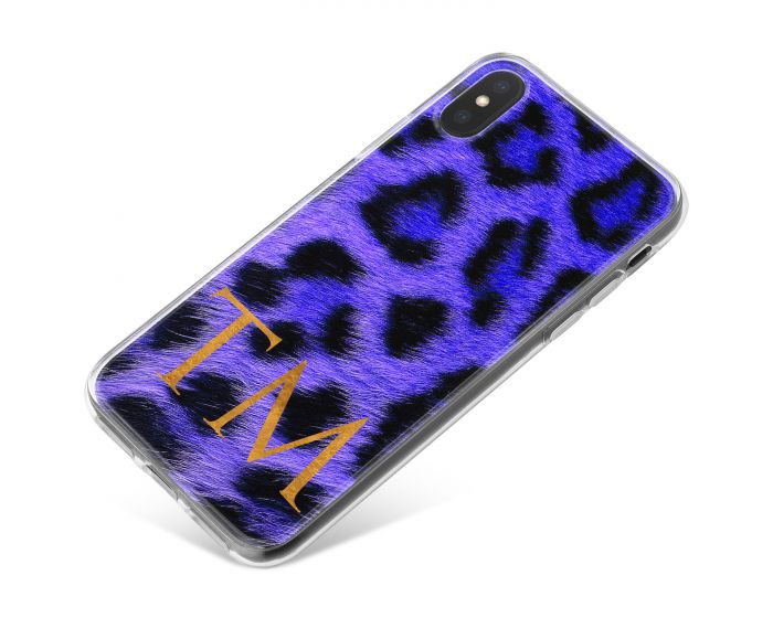 Cheetah Print - Sapphire Blue phone case available for all major manufacturers including Apple, Samsung & Sony