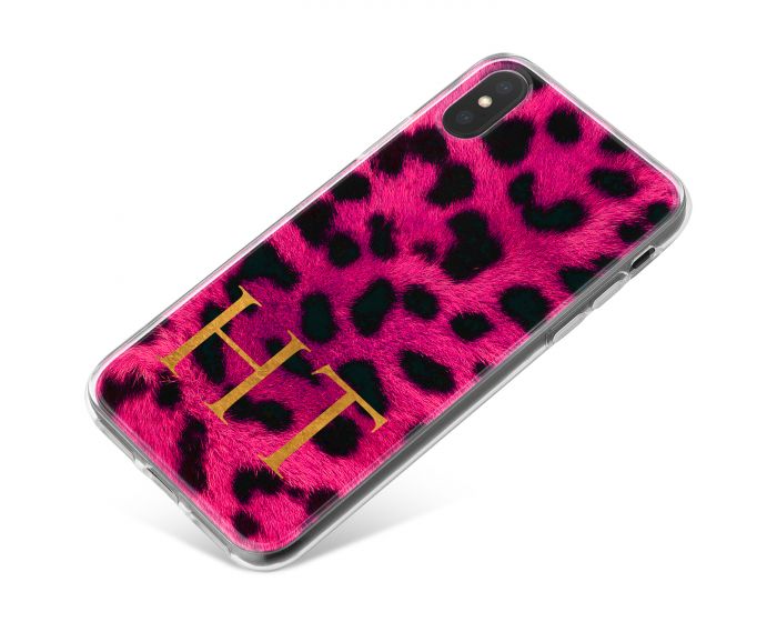 Leopard Print - Hot Pink phone case available for all major manufacturers including Apple, Samsung & Sony