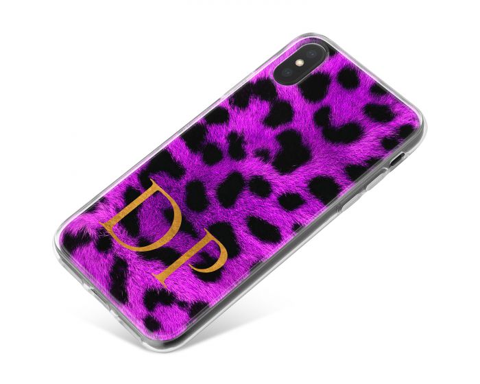 Leopard Print - Dark Purple phone case available for all major manufacturers including Apple, Samsung & Sony