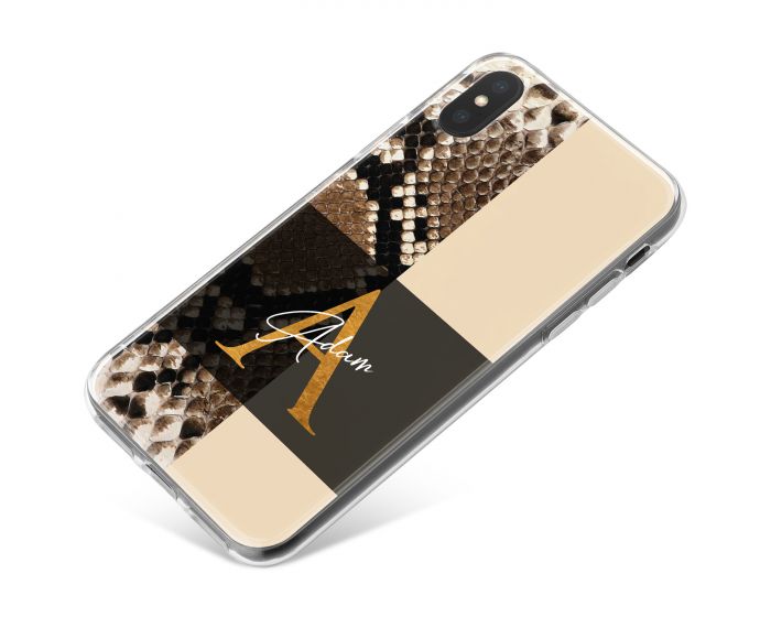 Rattlesnake Print With Divide phone case available for all major manufacturers including Apple, Samsung & Sony