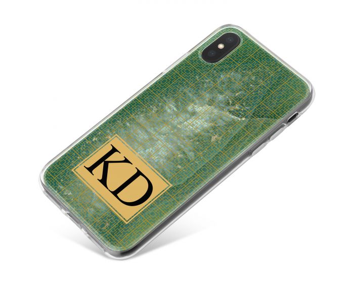 Jade Eye Agate with Golden Latice phone case available for all major manufacturers including Apple, Samsung & Sony