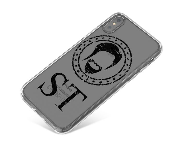 Hipster Beard With A Modern Twist phone case available for all major manufacturers including Apple, Samsung & Sony