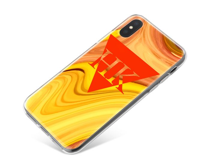 Orange And Yellow Marbled Ink phone case available for all major manufacturers including Apple, Samsung & Sony