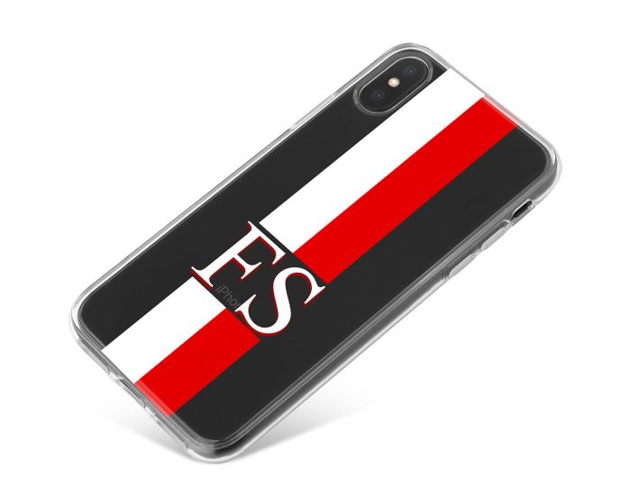 White And Red Racing Stripes phone case available for all major manufacturers including Apple, Samsung & Sony